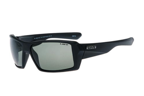 Liive The Edge Polarized Sunglasses, Matt Black