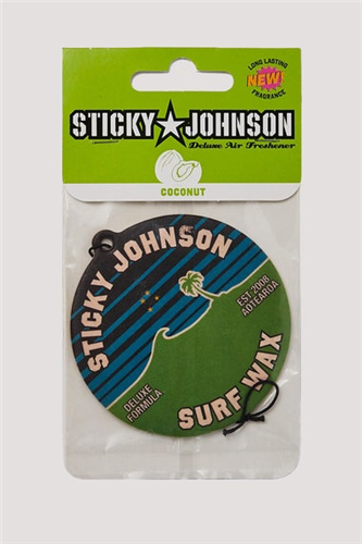 Sticky Johnson Deluxe Air Freshener, Coconut