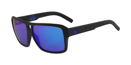 Dragon Alliance THE JAM H20 POLARIZED SUNGLASSES, MATTE BLACK/ LUMALENS BLUE ION