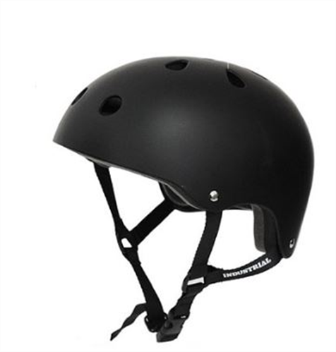 Industrial Skateboard Helmet, Black