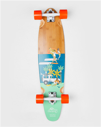 Shifty Kiwi Summer Longboard Complete, Flex, Size 34.0"