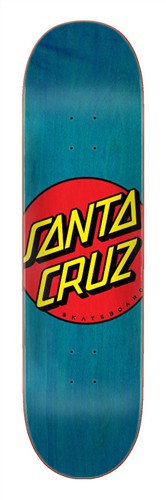 Santa Cruz Skate Classic Dot, Blue, Size 8.5 x 32.2 + Free Grip