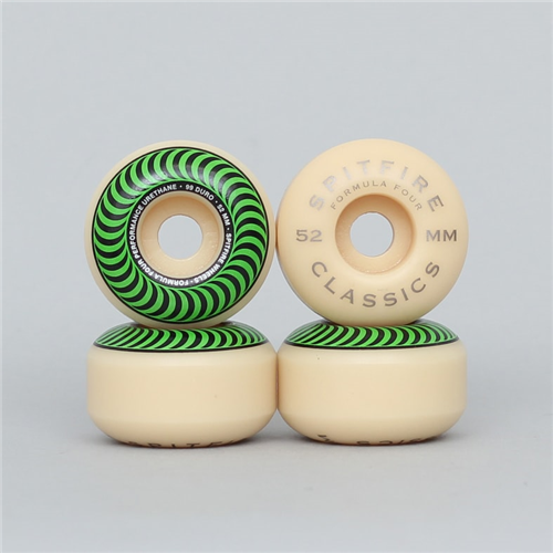 Spitfire F4 99 CLASSIC WHEELS, GREEN, 52MM