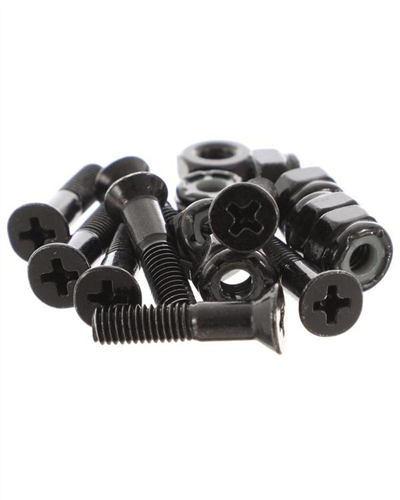 US 1 inch Bolts 8 Set, Black Phillips Head