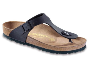 Birkenstock GIZEH BIRKO-FLOR REGULAR SANDAL, BLACK
