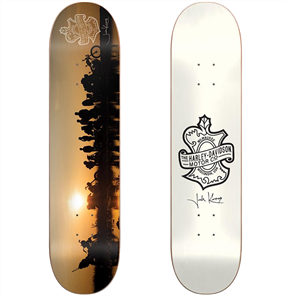 Darkstar Harley-Davidson Kurpius skate Deck Cream