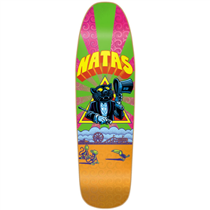 Heritage Natas Panther HT Deck, Multi/Holographic, Size 9.25" + Free Grip