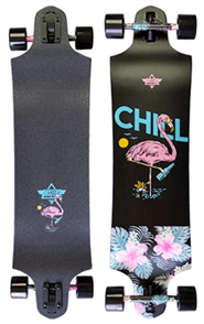 Dusters Chill Longboard, Black, Size 38"