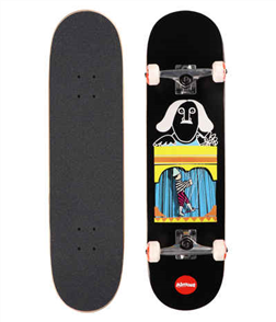 Almost Puppet Master First Push Complete Skateboard, Black 8.125"