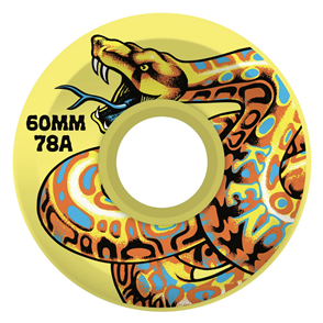 Santa Cruz Skate 60mm Jeff Kendall Snake OG Slime Yellow 78a Slime Balls Wheels