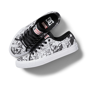 DC X MARVEL DP MANUAL SHOE, BLACK/WHITE/RED