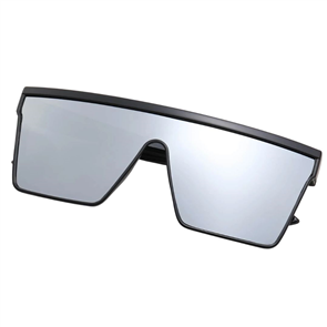 Blank Collective Flat Top Sunglasses, SilverLens/ Black
