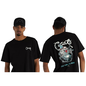 Crate Clowning Around T-Shirt, Black/Glow in the Dark