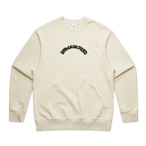 US 25 Years Curved CREW Sweat Mens, Off White