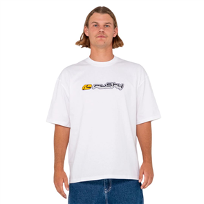 Rusty PROCESSOR SHORT SLEEVE TEE, WHITE