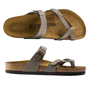Birkenstock MAYARI BIRKIBUC (REGULAR) SANDAL, STONE