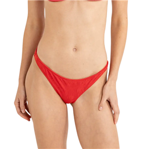 Rhythm LEILANI LOW RISE CHEEKY PANT, RED