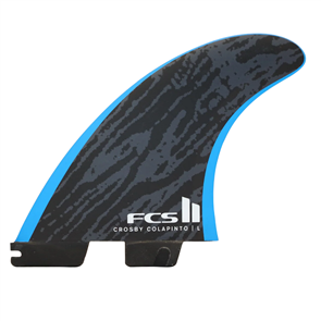 FCS II Crosby Colapinto PC Tri Fin Set, Black Blue