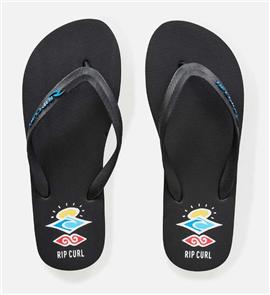 Rip Curl Icons of Surf Bloom Jandal, Black/ Blue