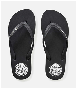 Rip Curl Icons of Surf Bloom Jandal, Black/ White
