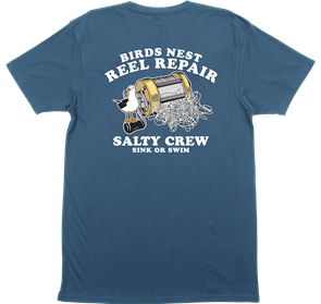 Salty Crew BIRDSNEST PREMIUM S/S TEE, HARBOR BLUE