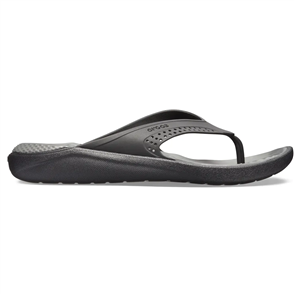 Crocs LiteRide Flip, Black/Slate Grey