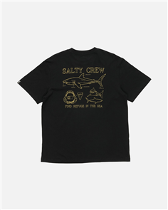 Salty Crew Great White Classic Ss Tee, Black