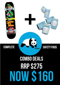US Combo includes: Enjoi Flower Resin Complete + Impala Adult Protect Set