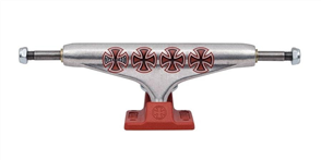 Independent STAGE 11 149mm HOLLOW LOPEZ CROSSES SILVER BURGUNDY TRUCKS pair