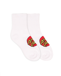 Santa Cruz CLASSIC DOT SOCK, WHITE