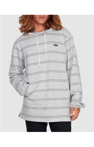 Billabong FLECKER PULLOVER HOODED FLEECE, LIGHT GREY MARLE