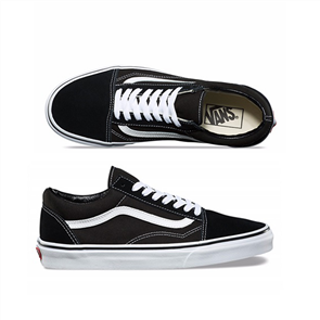 Vans Unisex Old Skool Shoes, Black White