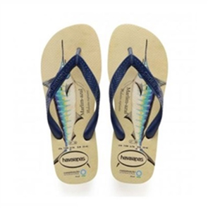 Havaianas Top Ic Marlin Jandal 8009, Beige Navy Blue