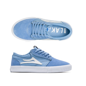 Lakai Griffin Kids Shoes Suede, Light Blue