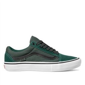 Vans Mens Old Skool Pro Trek Shoes, Green Black