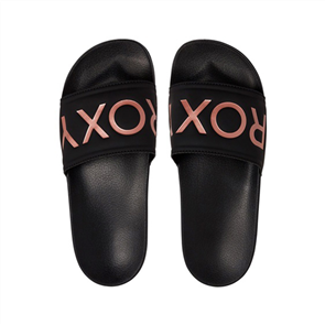 Roxy Slippy Ii Womens Sandal, Black Gold