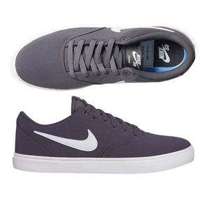 Nike Mens SB Check Solar Canvas Show, Thunder Grey/ Summit White