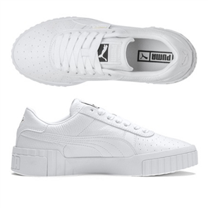 PUMA Women's Cali Shoe, White/White