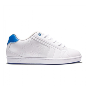 DC NET LE MENS SHOES, WHITE/WHITE/BLUE