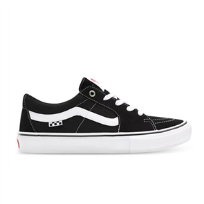 Vans Unisex Skate Sk8-LOW Shoe, Black/ White