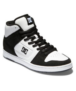 DC MANTECA 4 HI SKATE SHOE, WHITE/BLACK