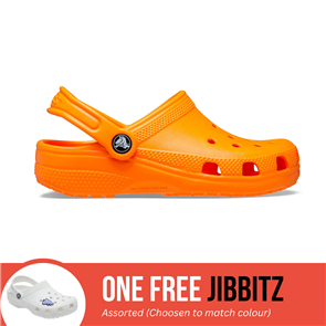 Crocs Kids Classic Clog, Orange Zing