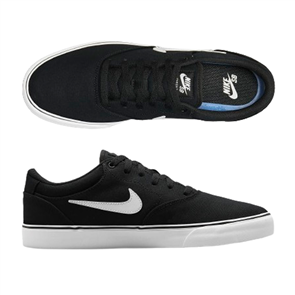 Nike SB Chron 2 Canvas Shoe, Black/ White