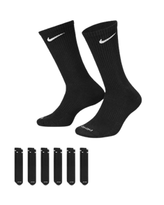 Nike Everyday Plus Cushioned Sock (6 Pack), Black