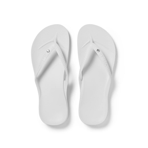 Archies Arch Support Jandals, Crystal Wht