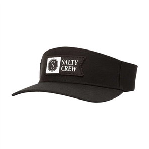 Salty Crew ALPHA FLAG VISOR, BLACK