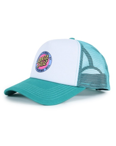 Santa Cruz MFG DOT RETRO TRUCKER CAP, SAGE