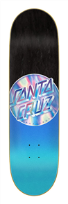 Santa Cruz Skate Iridescent Dot, Blue/Black, Size 8.5 x 32.2 + Grip