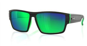 Carve Sublime Iridium Sunglasses, Matt Black Green