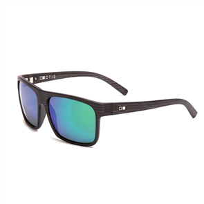 OTIS After Dark Sunglasses, Black Woodland Matte/Mirror Green